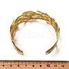 304 Stainless Steel Cuff Bangles BJEW-L705-02G-5