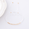2mm Faceted Opalite Beaded Braided Adjustable Bracelets for Women LS-PF2854-5-1