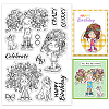 Custom Summer Theme PVC Plastic Clear Stamps DIY-WH0631-0779-1