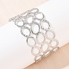 304 Stainless Steel Cuff Bangles for Women BJEW-G757-11P-2