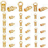 60Pcs 3 Style Brass Cord End FIND-PH0006-14-1