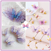 160Pcs 16 Style Polyester Fabric Wings Crafts Decoration DIY-SC0019-39-4