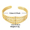 Elegant and Stylish Design Hollow Flower 304 Stainless Steel Cuff Bangles for Women ZU0152-2-1