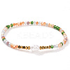 Vintage Elegant Imitation Pearl & Glass Beaded Stretch Bracelet Sets for Women VO3069-2-1