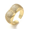 Brass Pave Cubic Zirconia Open Cuff Rings for Women RJEW-M169-05G-3