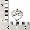 Non-Tarnish 201 Stainless Steel Pendants STAS-E206-06P-01-3
