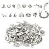 60Pcs 15 Styles Tibetan Style Alloy Pendants FIND-YW0004-82-1