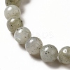 Natural & Synthetic Mixed Gemstone Moon and Star Beaded Stretch Bracelet for Women G-G997-C-5