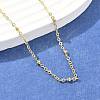 Brass Satellite Chains Necklace for Women LS-NJEW-P265-38G-1