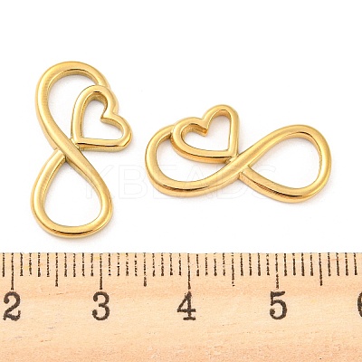 PVD Vacuum Plating 304 Stainless Steel Connector Charms X-STAS-I202-08G-1