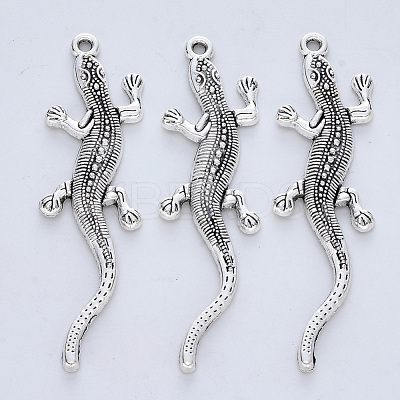 Tibetan Style Alloy Big Pendants X-TIBE-R316-027AS-RS-1
