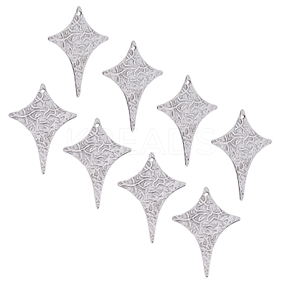304 Stainless Steel Pendants STAS-UN0016-90P-1