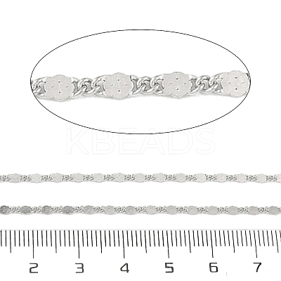 304 Stainless Steel Twisted Figaro Chains CHS-G052-01P-1