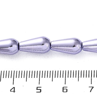 Electroplated Synthetic Non-Magnetic Hematite Beads Strands G-C248-H01-8x12mm-1