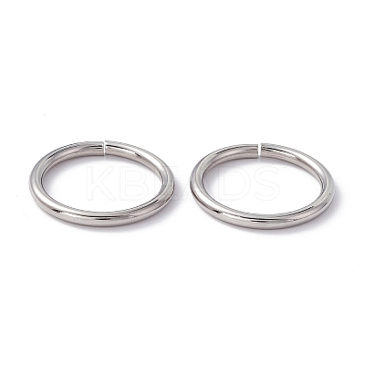 Non-Tarnish 304 Stainless Steel Open Jump Rings STAS-C040-01G-P-1
