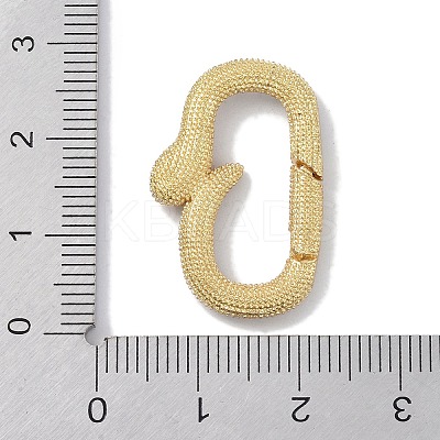 Rack Plating Brass Micro Pave Cubic Zirconia Twister Clasps KK-NH0002-18G-01-1