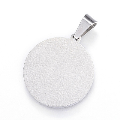 Feng Shui 304 Stainless Steel Pendants X-STAS-D161-08P-1