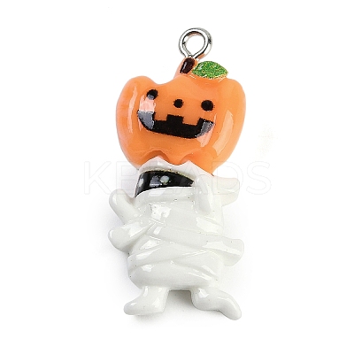 Halloween Theme Resin Pendants RESI-M046-01I-1