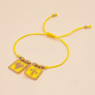 Bohemian Glass Seed Bead Charm Bracelets VG9637-3-1