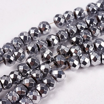 Electroplate Non-magnetic Synthetic Hematite Beads Strands G-J160-C-01-1