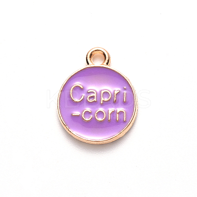 Alloy Enamel Pendants X-ENAM-S124-01B-01E-1