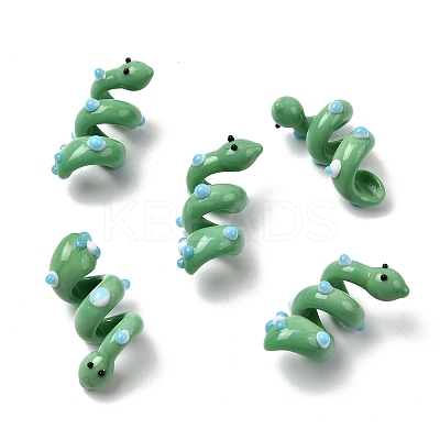 Handmade Lampwork Enamel Beads LAMP-K039-35C-1