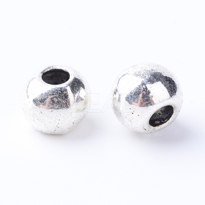 Tibetan Style Alloy Spacer Beads TIBE-Q063-76AS-RS-1