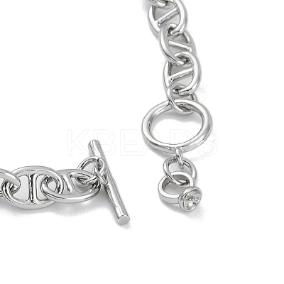 Brass Mariner Link Chain Bracelet Making KK-U020-12P-1