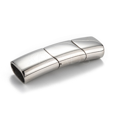 Tarnish Resistant 316 Surgical Stainless Steel Magnetic Clasps with Glue-in Ends STAS-F269-04P-1
