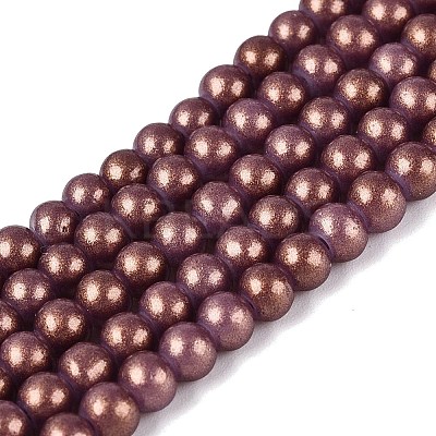 Baking Paint Glass Pearl Beads Strands DGLA-ZX001-05B-18-1