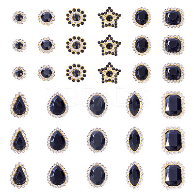 100Pcs Teardrop/Heart/Star Sew on Rhinestones FIND-TA0006-69A-1