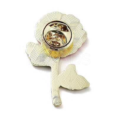 Flower Series Zinc Alloy Enamel Pin JEWB-D069-03B-1