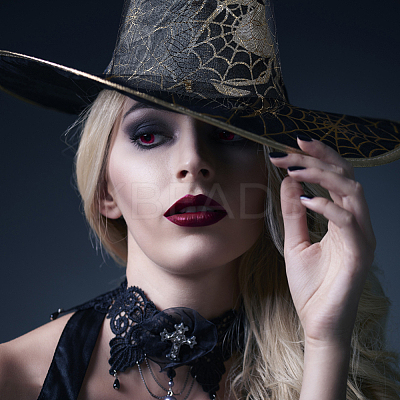 Halloween Spider Web Fabric DIY-WH0410-19B-1