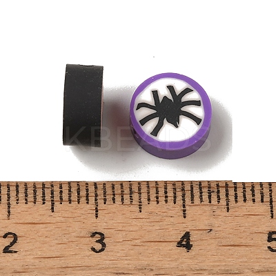 Halloween Theme Pattern Handmade Polymer Clay Beads CLAY-C001-13B-1