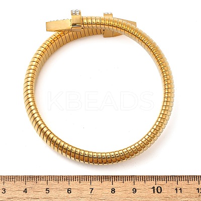 304 Stainless Steel Stretch Bracelets for Women BJEW-A031-03G-1