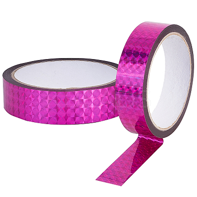 50M Laser Shining Bopp Plastic Scrapbook Decorative Adhesive Tapes AJEW-WH20002-57A-02-1