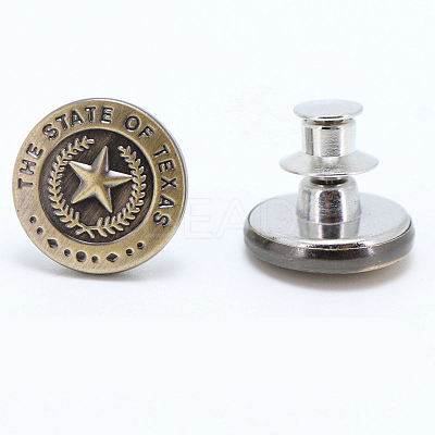 Wholesale Alloy Button Pins for Jeans 