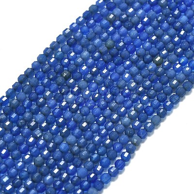 Natural Blue Agate(Dyed & Heated) Beads Strands G-A260-A12-01-1