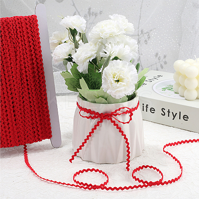 40M Polyester Wavy Fringe Trim Ribbon OCOR-GF0004-39F-1