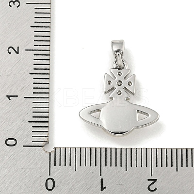 Brass with Clear Cubic Zirconia with Sea Shell Pendants KK-Q820-20P-1