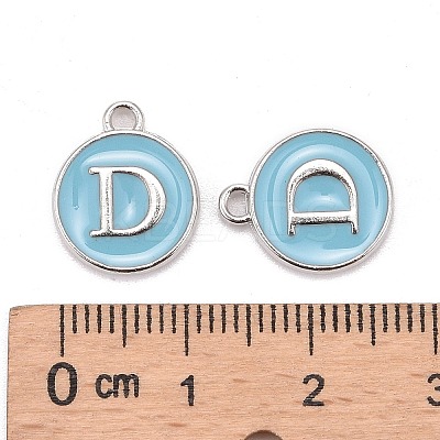 Platinum Plated Alloy Enamel Charms LS-X-ENAM-S118-04D-P-1