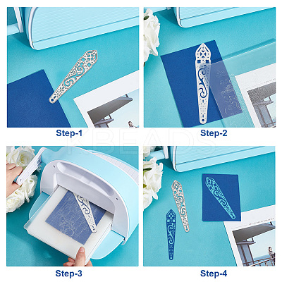 Carbon Steel Cutting Dies Stencils DIY-WH0309-1764-1