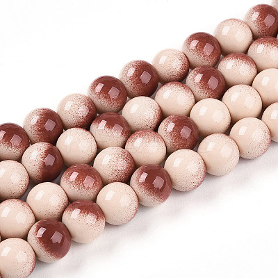 Baking Paint Glass Beads X1-DGLA-N012-10mm-08-1