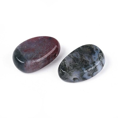 Natural Indian Agate Pendants G-N349-08F-1