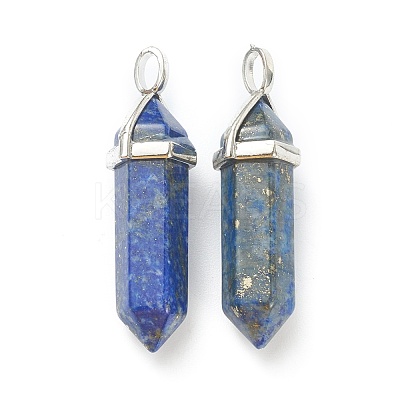 Natural Lapis Lazuli Pointed Pendants X-G-M378-01P-A07-1