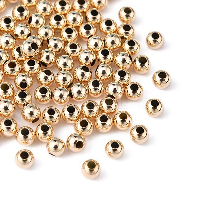 Yellow Gold Filled Beads X-KK-G156-3mm-1-1