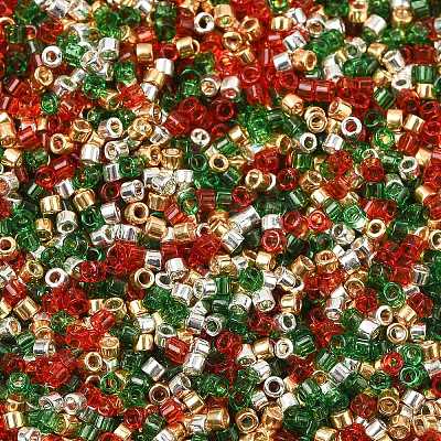 4 Colors 11/0 Christmas MIYUKI Delica Seed Beads SEED-X0058-22-1