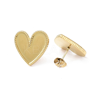 Ion Plating(IP) 304 Stainless Steel Stud Earring for Women EJEW-I285-32G-1
