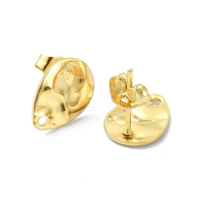 304 Stainless Steel Stud Earring Findings Ion Plating(IP) X-STAS-L024-003G-07-1