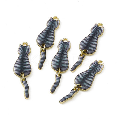 Painted Alloy Pendants PALLOY-P288-03G-03-1